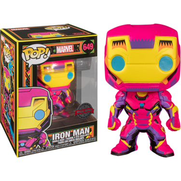 תמונה של איירון מן - MARVEL BLACKLIGHT IRON MAN EXCLUSIVE POP