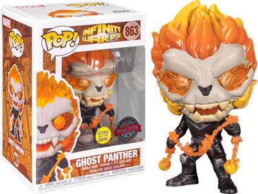 תמונה של INFINITY WARPS GHOST PANTHER GLOW IN THE DARK EXCLUSIVE POP