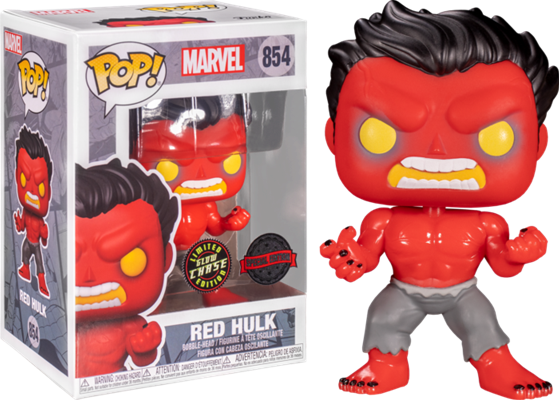 RED HULK GLOW IN THE DARK CHASE POP